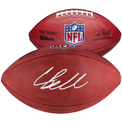 Chris Bell Miami Dolphins Autographed Wilson Duke Full Color Football