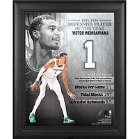 Victor Wembanyama San Antonio Spurs Framed 13" x 16" 2025-26 NBA Defensive Player of the Year Collage