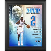 Shai Gilgeous-Alexander Oklahoma City Thunder Framed 13" x 16" 2025-26 NBA Most Valuable Player Collage