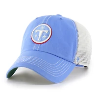 Men's '47  Light Blue/Natural Tennessee Titans Trawler Trucker Clean Up Adjustable Hat