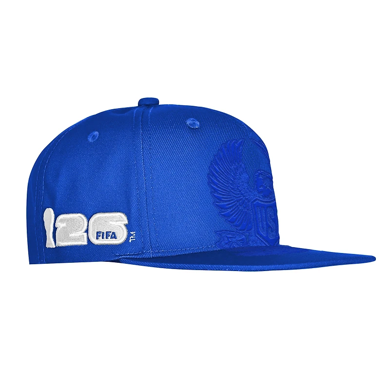 Men's Outerstuff Royal FIFA World Cup 2026 USA Hat Trick Snapback Hat