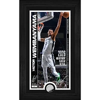 Victor Wembanyama San Antonio Spurs Highland Mint 2026 NBA Defensive Player of the Year 12" x 20" Silver Coin Pano Photo Mint