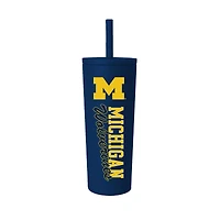 Michigan Wolverines 24oz. No Spill Straw Tumbler