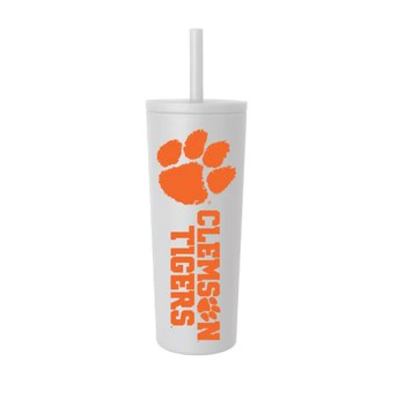 Clemson Tigers 24oz. No Spill Straw Tumbler