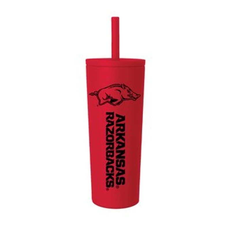 Arkansas Razorbacks 24oz. No Spill Straw Tumbler