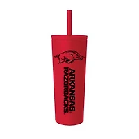 Arkansas Razorbacks 24oz. No Spill Straw Tumbler