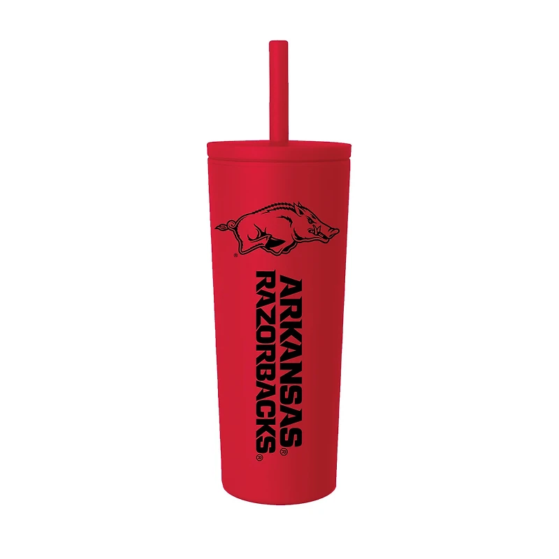 Arkansas Razorbacks 24oz. No Spill Straw Tumbler
