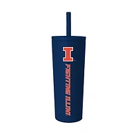 Illinois Fighting Illini 24oz. No Spill Straw Tumbler