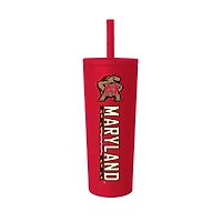 Maryland Terrapins 24oz. No Spill Straw Tumbler