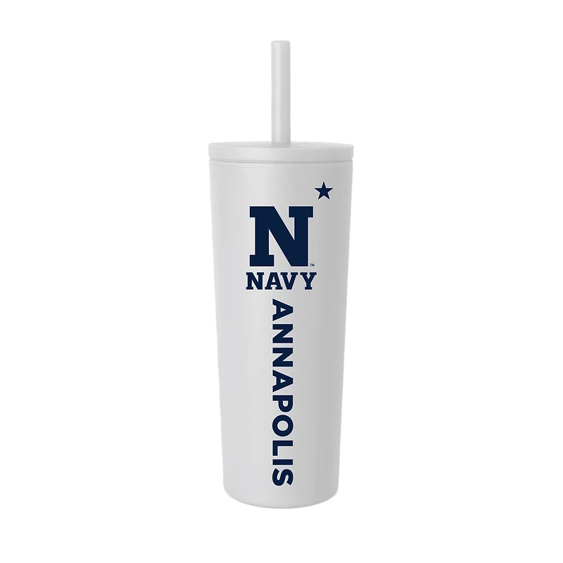 Navy Midshipmen 24oz. No Spill Straw Tumbler