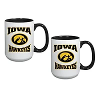 Iowa Hawkeyes Two-Piece 15oz. Combo Mug Set