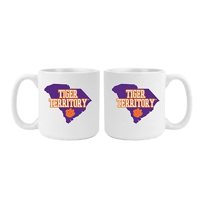 Clemson Tigers 20oz. My State 2-Pack Mug Set