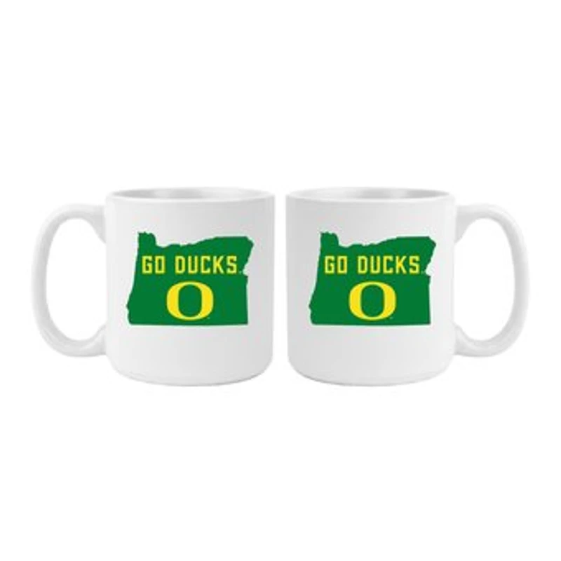 Oregon Ducks 20oz. My State 2-Pack Mug Set