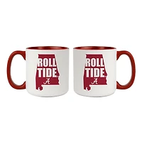 Alabama Crimson Tide 20oz. My State 2-Pack Mug Set