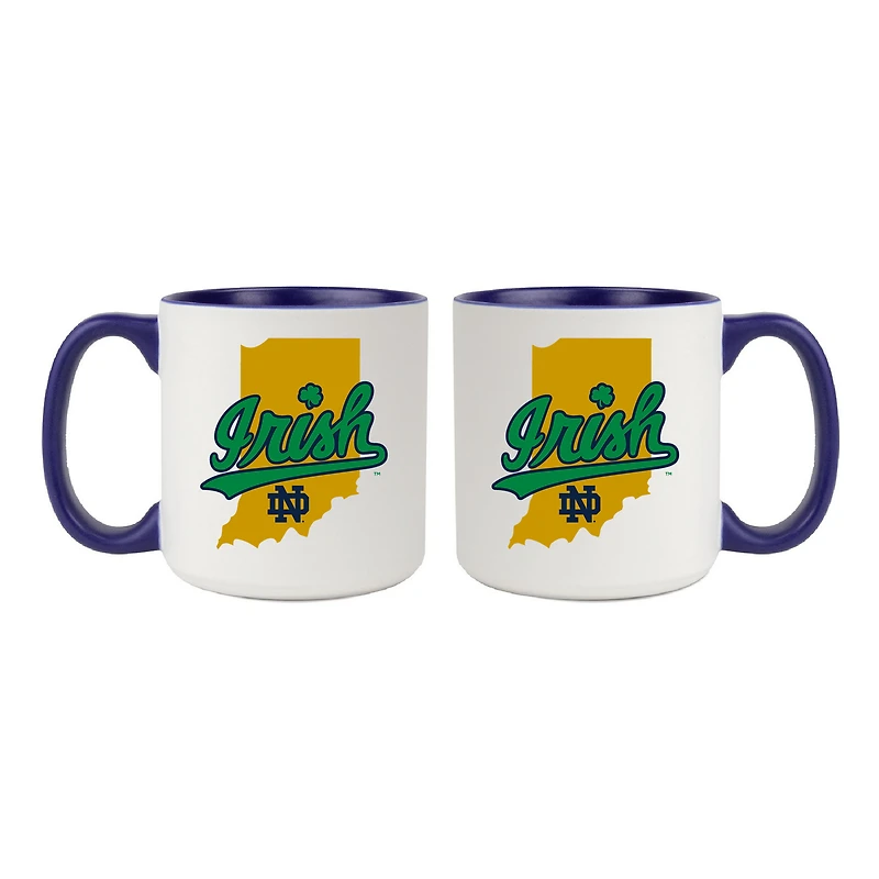 Notre Dame Fighting Irish 20oz. My State 2-Pack Mug Set