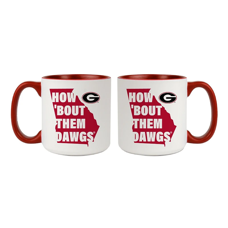 Georgia Bulldogs 20oz. My State 2-Pack Mug Set