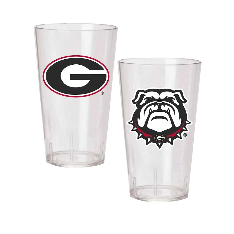 Georgia Bulldogs 24oz. Two-Pack Tritan Tumbler Set