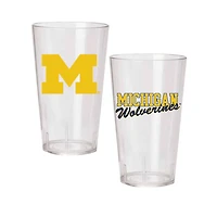 Michigan Wolverines 24oz. Two-Pack Tritan Tumbler Set