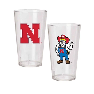 Nebraska Huskers 24oz. Two-Pack Tritan Tumbler Set