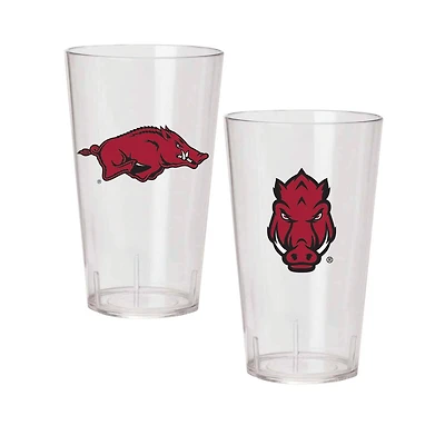 Arkansas Razorbacks 24oz. Two-Pack Tritan Tumbler Set