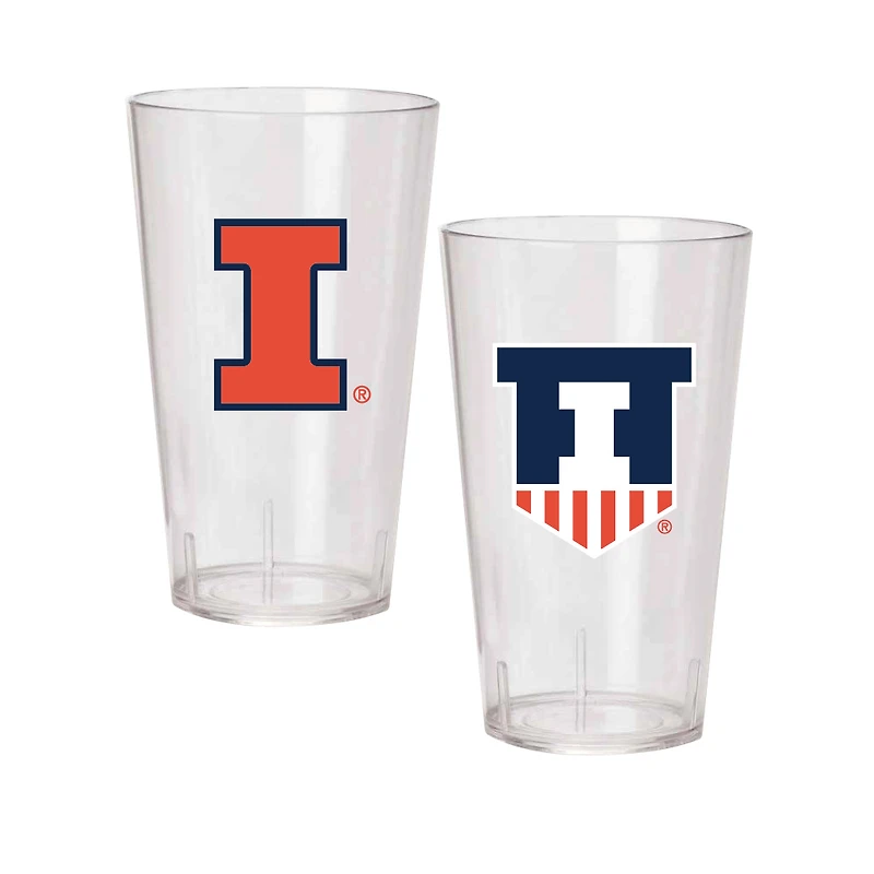 Illinois Fighting Illini 24oz. Two-Pack Tritan Tumbler Set