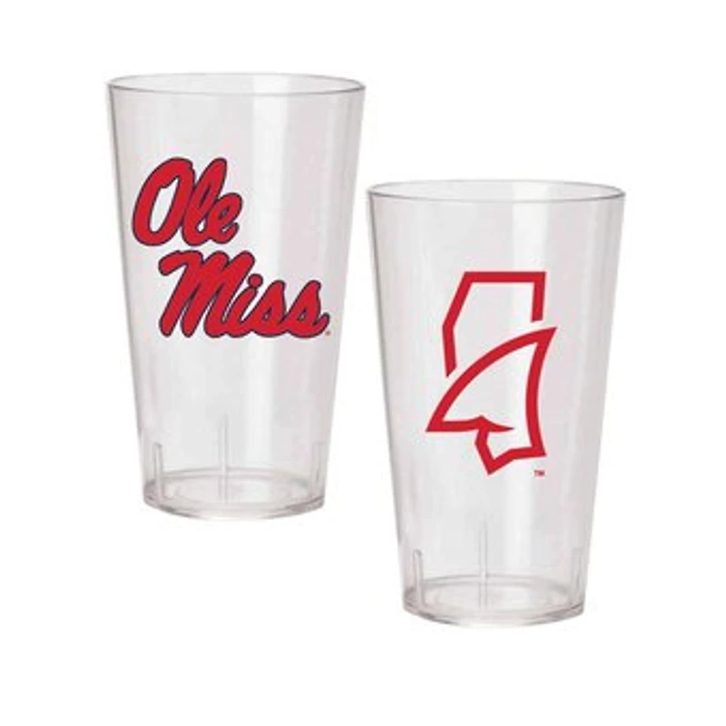 Ole Miss Rebels 24oz. Two-Pack Tritan Tumbler Set