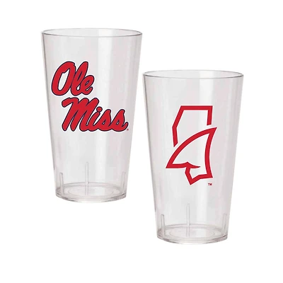 Ole Miss Rebels 24oz. Two-Pack Tritan Tumbler Set