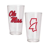 Ole Miss Rebels 24oz. Two-Pack Tritan Tumbler Set