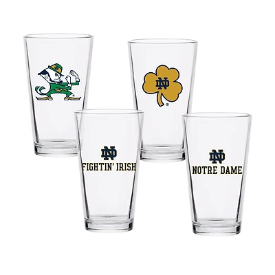 Notre Dame Fighting Irish 16oz. Collector Pint Glass Four-Piece Set