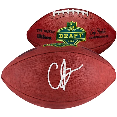 Chris Brazzell II Carolina Panthers Autographed 2026 NFL Draft Wilson Duke Pro Football