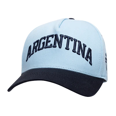 Men's Sport Design Sweden Blue Argentina National Team Lifestyle A-Frame Adjustable Hat