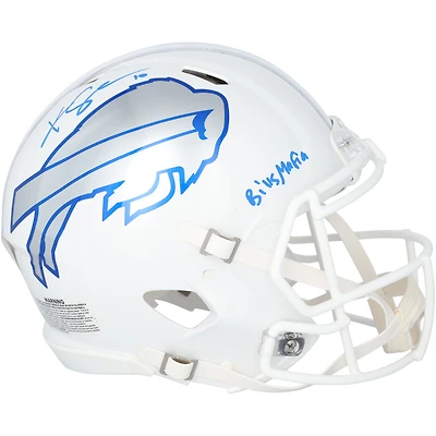Khalil Shakir Buffalo Bills Autographed Riddell Rivalry Speed Authentic Helmet with "Bills Mafia" Inscription