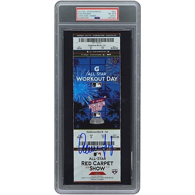 Aaron Judge New York Yankees Autographed July 10, 2017 All-Star Game Home Run Derby Winner PSA Authenticated 8/7 Ticket