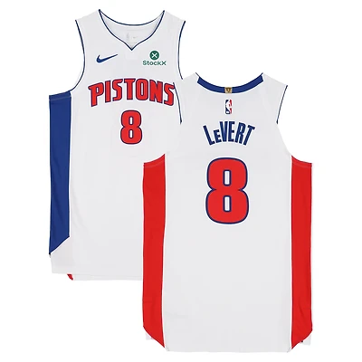 Caris LeVert Detroit Pistons Game-Used #8 White Nike Jersey vs. Toronto Raptors on March 31, 2026 - Size 48+4