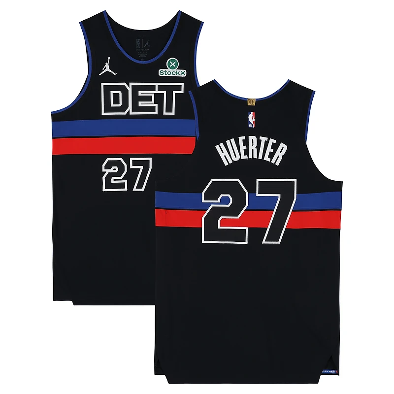 Kevin Huerter Detroit Pistons Game-Used #27 Black Nike Jersey vs. Minnesota Timberwolves on April 2, 2026 - Size 50+4