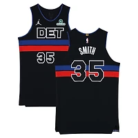 Tolu Smith Detroit Pistons Game-Used #35 Black Nike Jersey Worn During the 2025-26 NBA Season - Size 52+6