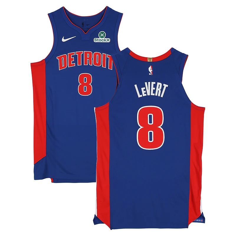 Caris LeVert Detroit Pistons Game-Used #8 Nike Jersey Worn During the 2025-26 NBA Season