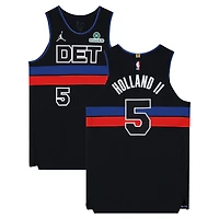Ron Holland II Detroit Pistons Game-Used #5 Black Nike Jersey vs. Minnesota Timberwolves on April 2, 2026 - Size 50+4