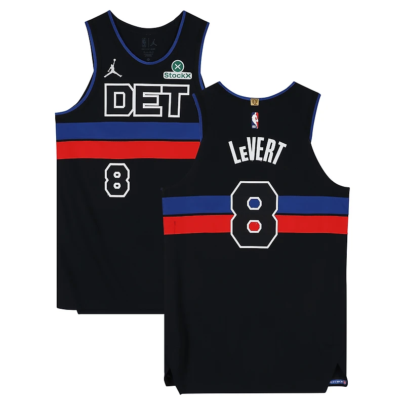 Caris LeVert Detroit Pistons Game-Used #8 Black Nike Jersey vs. Minnesota Timberwolves on April 2, 2026 - Size 48+4