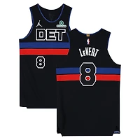 Caris LeVert Detroit Pistons Game-Used #8 Black Nike Jersey vs. Minnesota Timberwolves on April 2, 2026 - Size 48+4