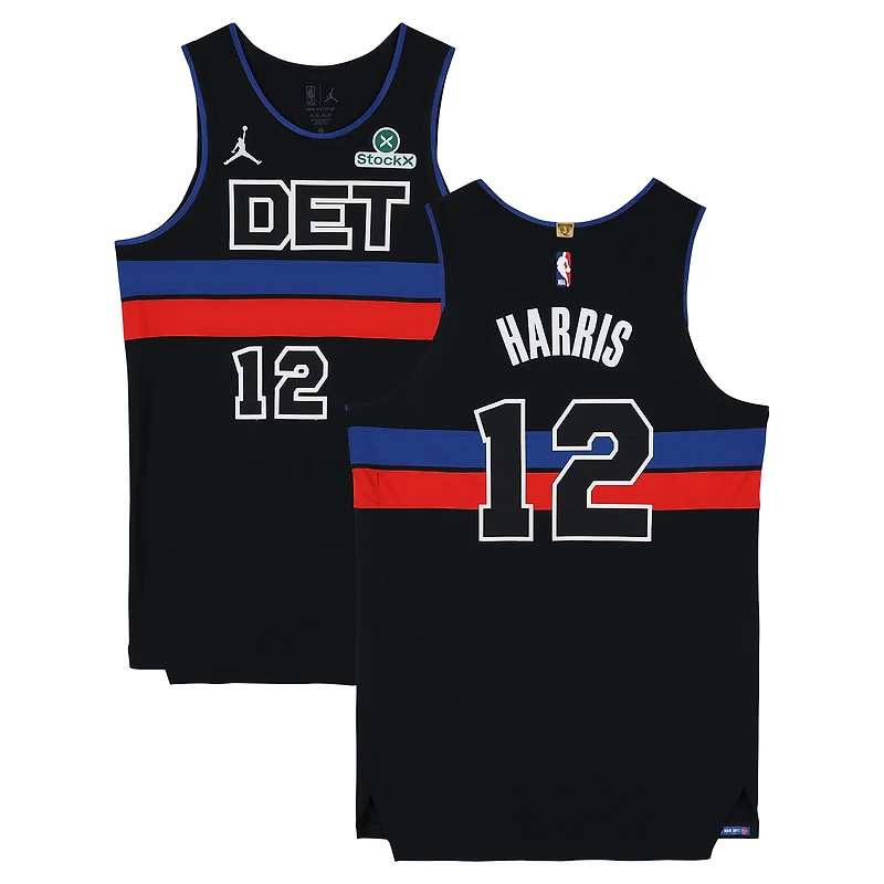 Tobias Harris Detroit Pistons Game-Used #12 Black Nike Jersey vs. Minnesota Timberwolves on April 2, 2026 - Size 50+4