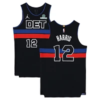 Tobias Harris Detroit Pistons Game-Used #12 Black Nike Jersey vs. Minnesota Timberwolves on April 2, 2026 - Size 50+4