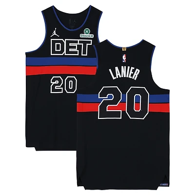 Chaz Lanier Detroit Pistons Game-Used #20 Black Nike Jersey Worn During the 2025-26 NBA Season - Size 48+4