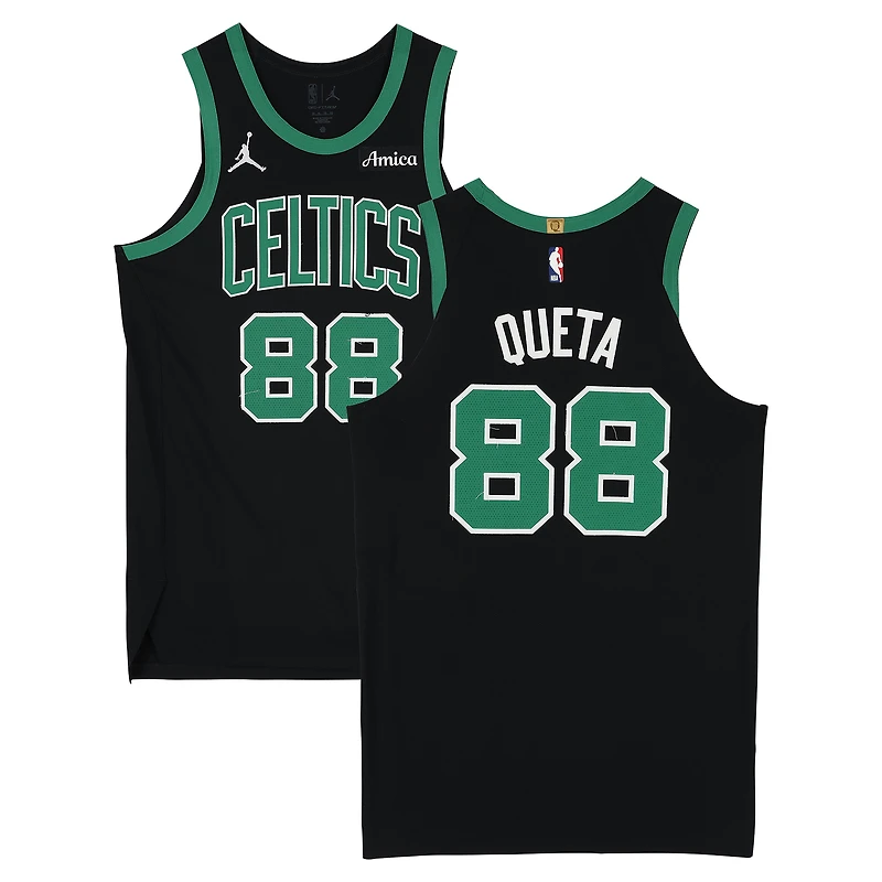 Neemias Queta Boston Celtics Game-Used #88 Black Jersey vs. Memphis Grizzlies on March 20, 2026 - Size 50+4