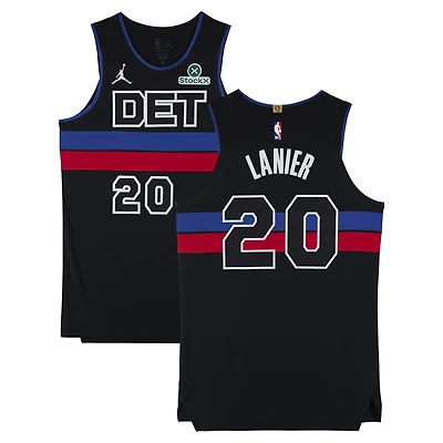 Chaz Lanier Detroit Pistons Player-Issued #20 Black Jordan Brand Jersey from the 2025-26 NBA Season - Size 48+4