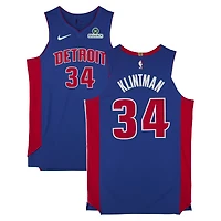 Bobi Klintman Detroit Pistons Player-Issued #34 Nike Jersey from the 2025-26 NBA Season