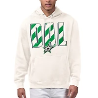 Men's Starter Cream Dallas Stars City Abbreviation Fleece Hoodie