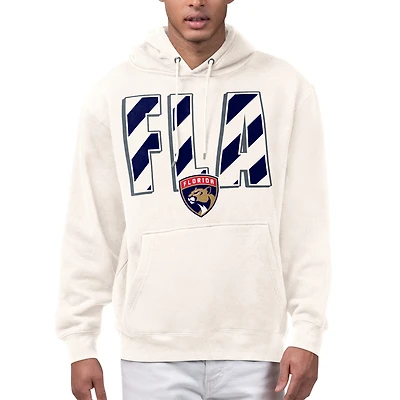 Men's Starter Cream Florida Panthers City Abbreviation Fleece Hoodie