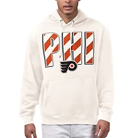 Men's Starter Cream Philadelphia Flyers City Abbreviation Fleece Hoodie