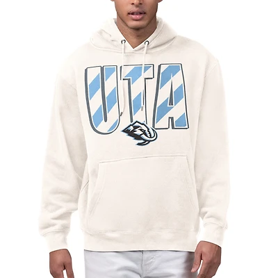Men's Starter Cream Utah Mammoth City Abbreviation Fleece Hoodie